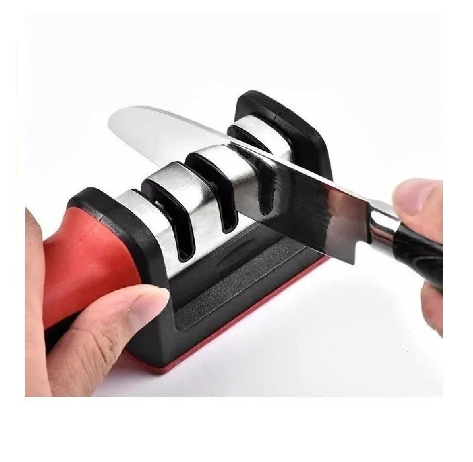 Afilador Cuchillo Ergonómico Acero Inoxidable Sharpener